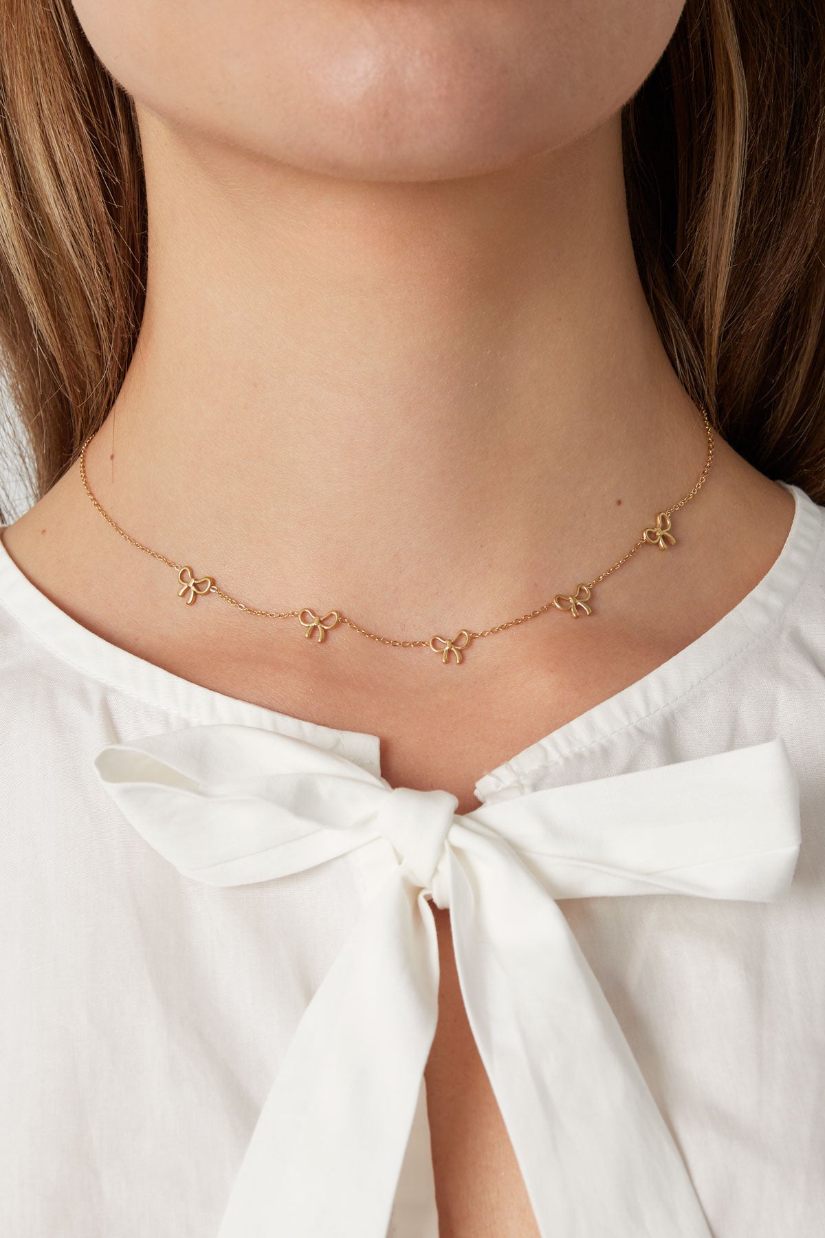 Ketting - Goud - Charming Bows