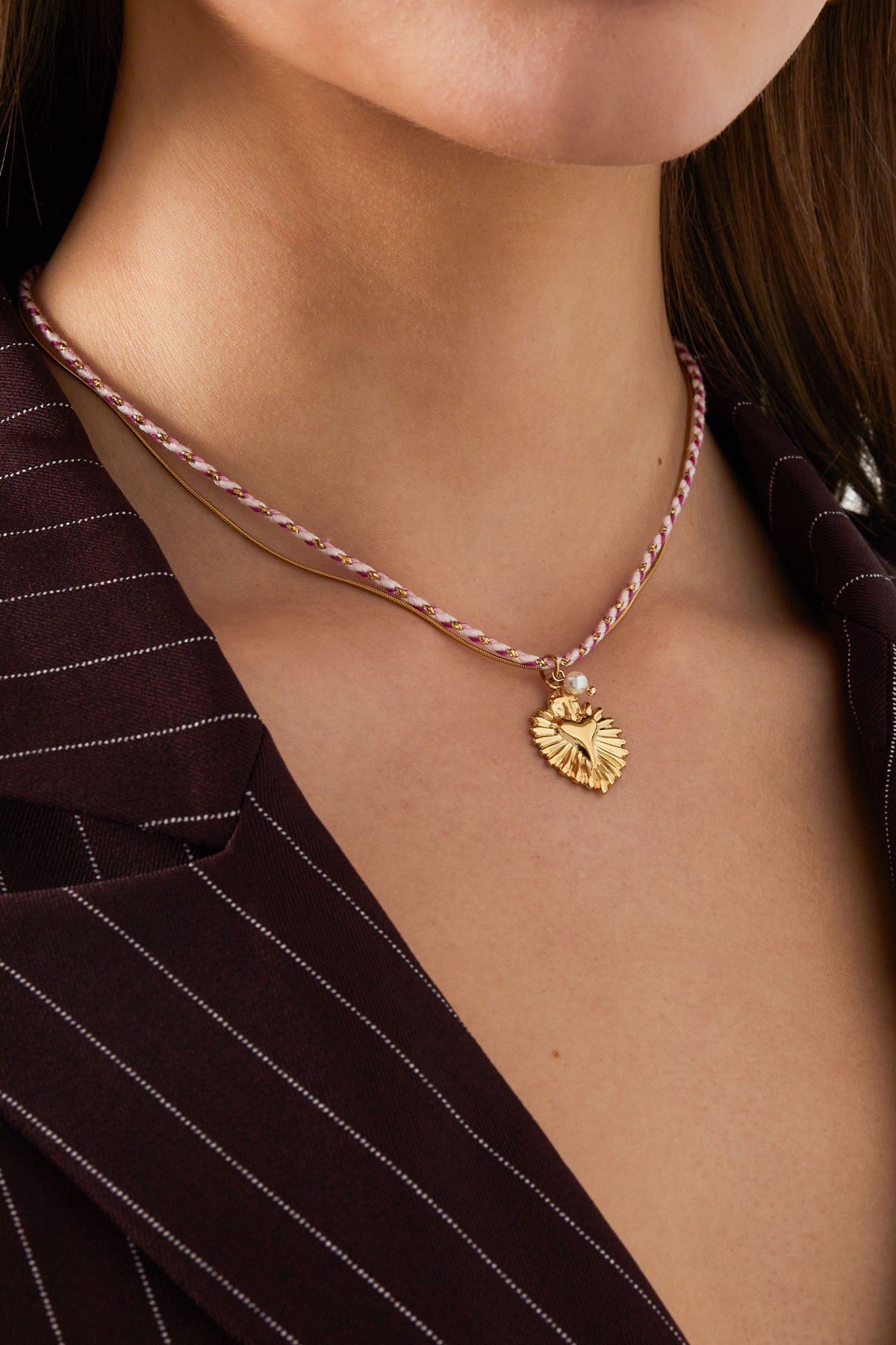 Ketting - Goud - Colorful Heartbeat