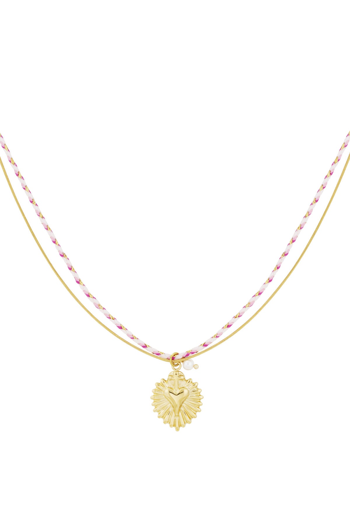 Ketting - Goud - Colorful Heartbeat