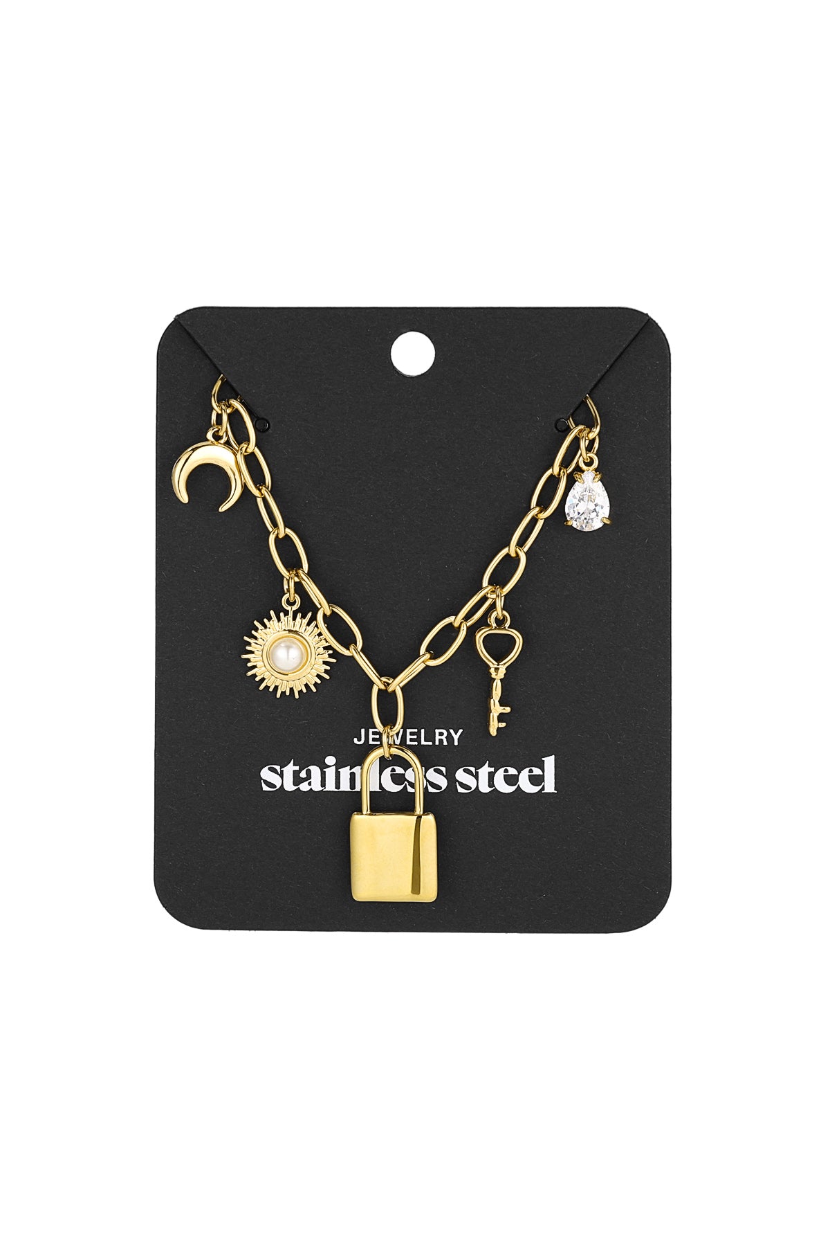 Statement ketting - Goud - Key to my Heart