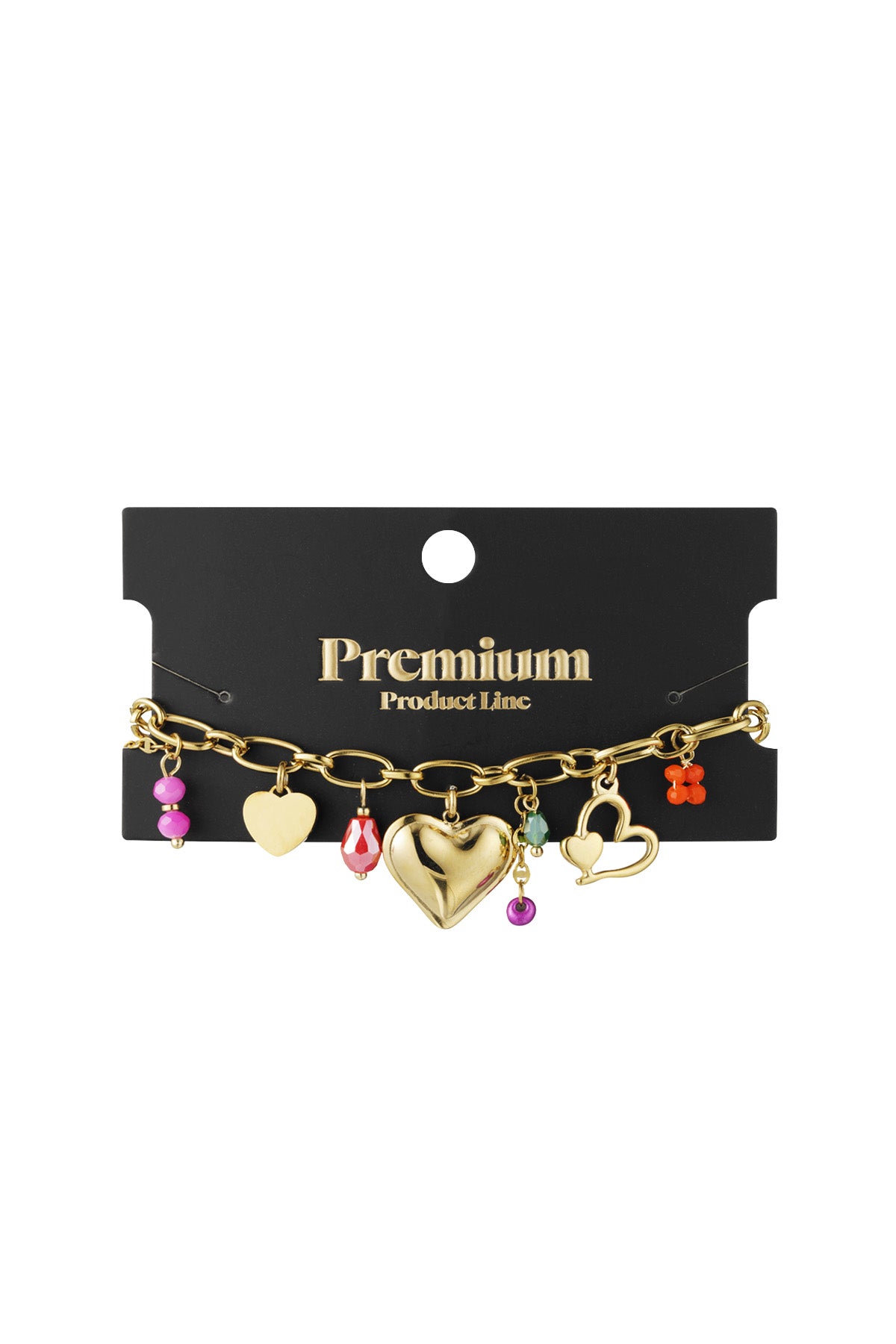 Statement armband - Goud - Colorful Love