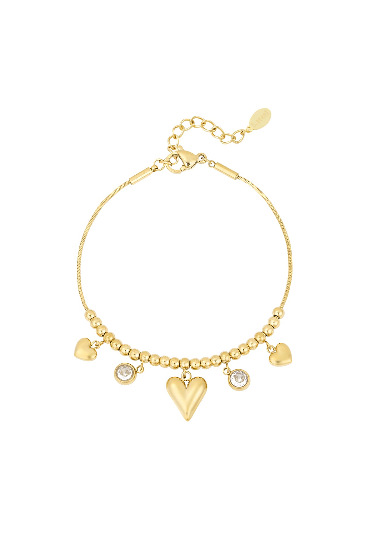 Armband - Goud - Gleaming Heart