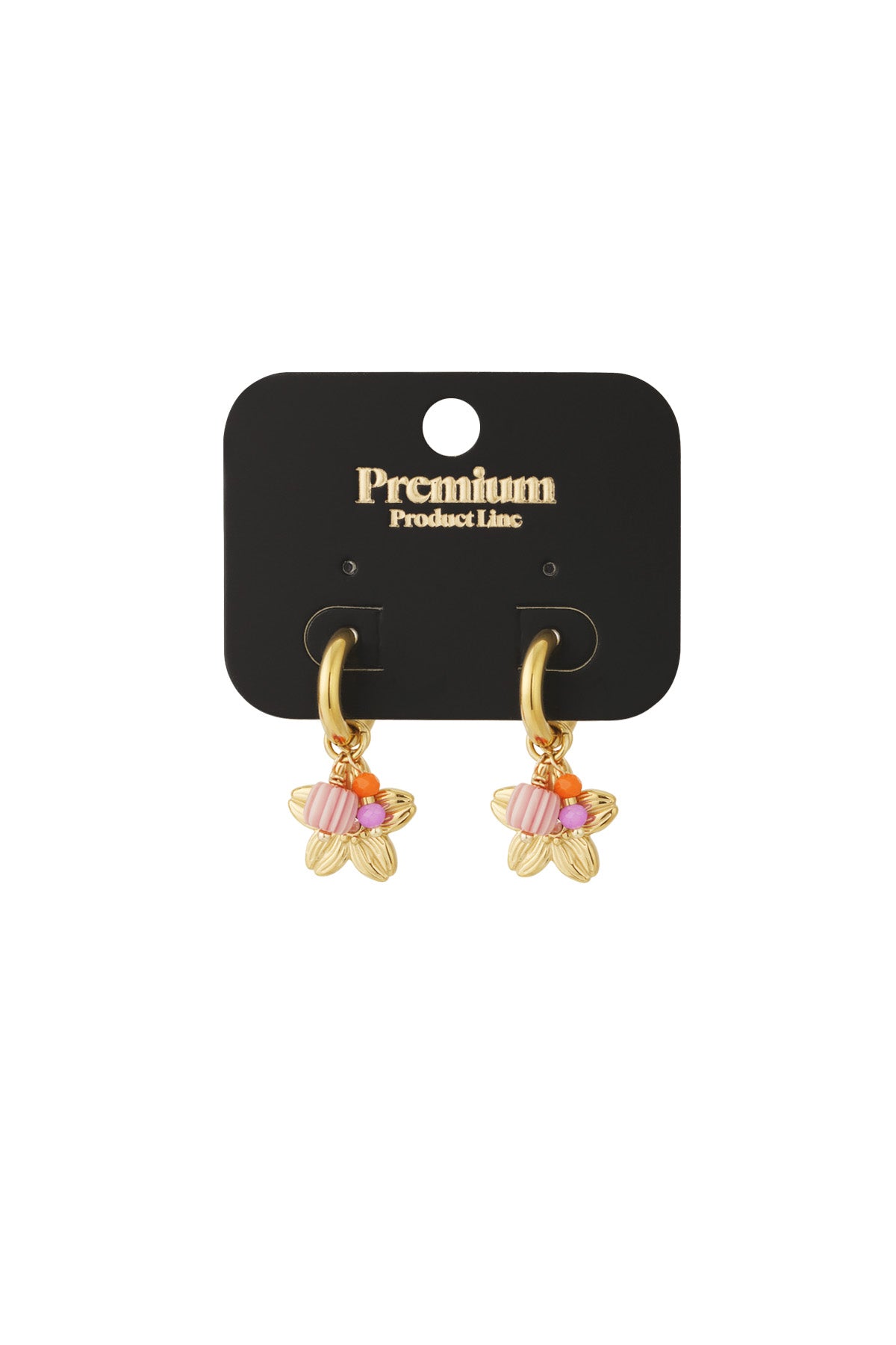 Oorbellen - Goud - Blooming Hoops