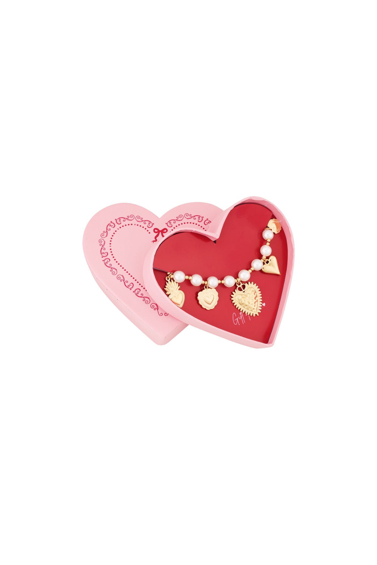 Statement armband - Goud - White Pearls