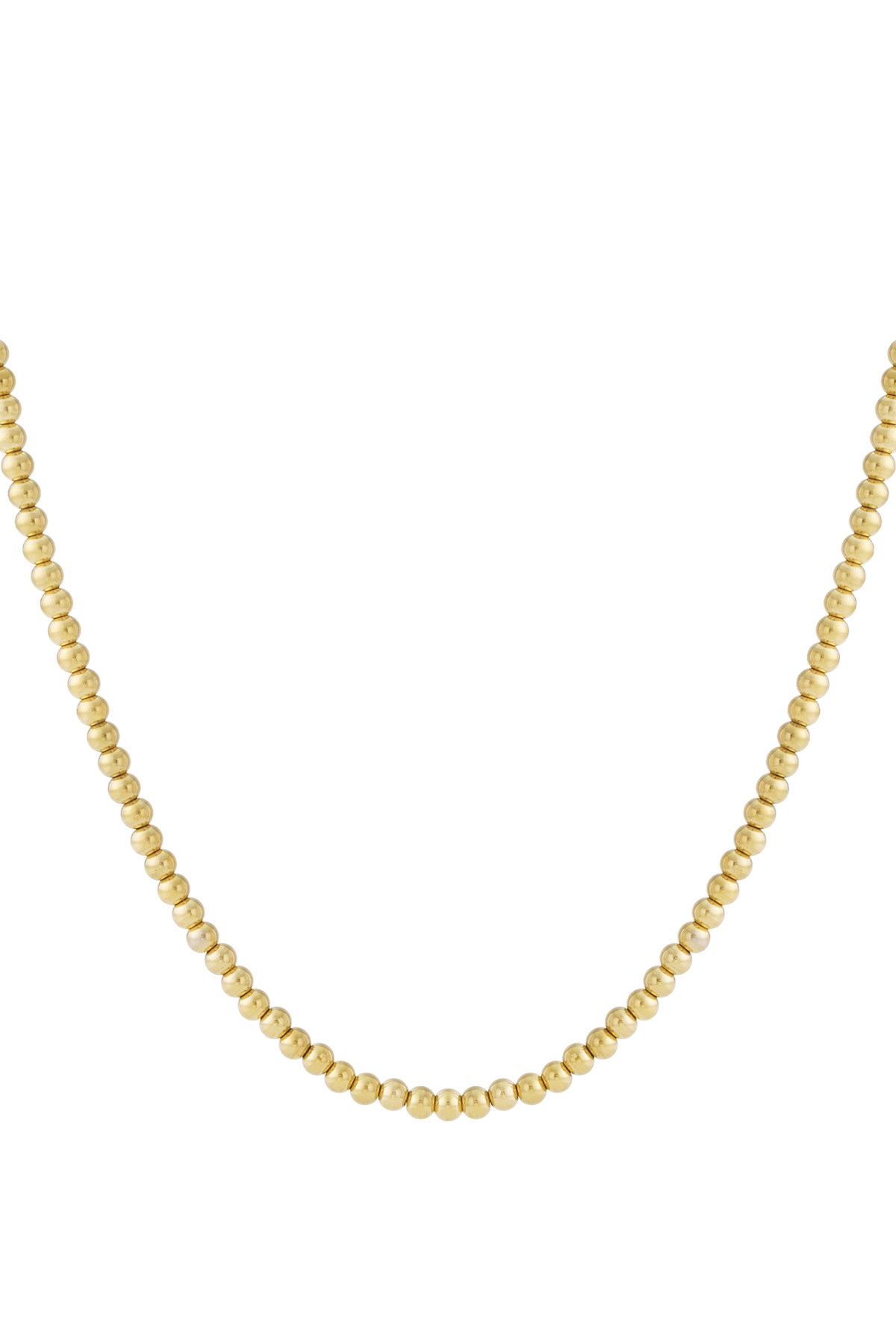 Ketting - Goud - Golden Beads 6mm