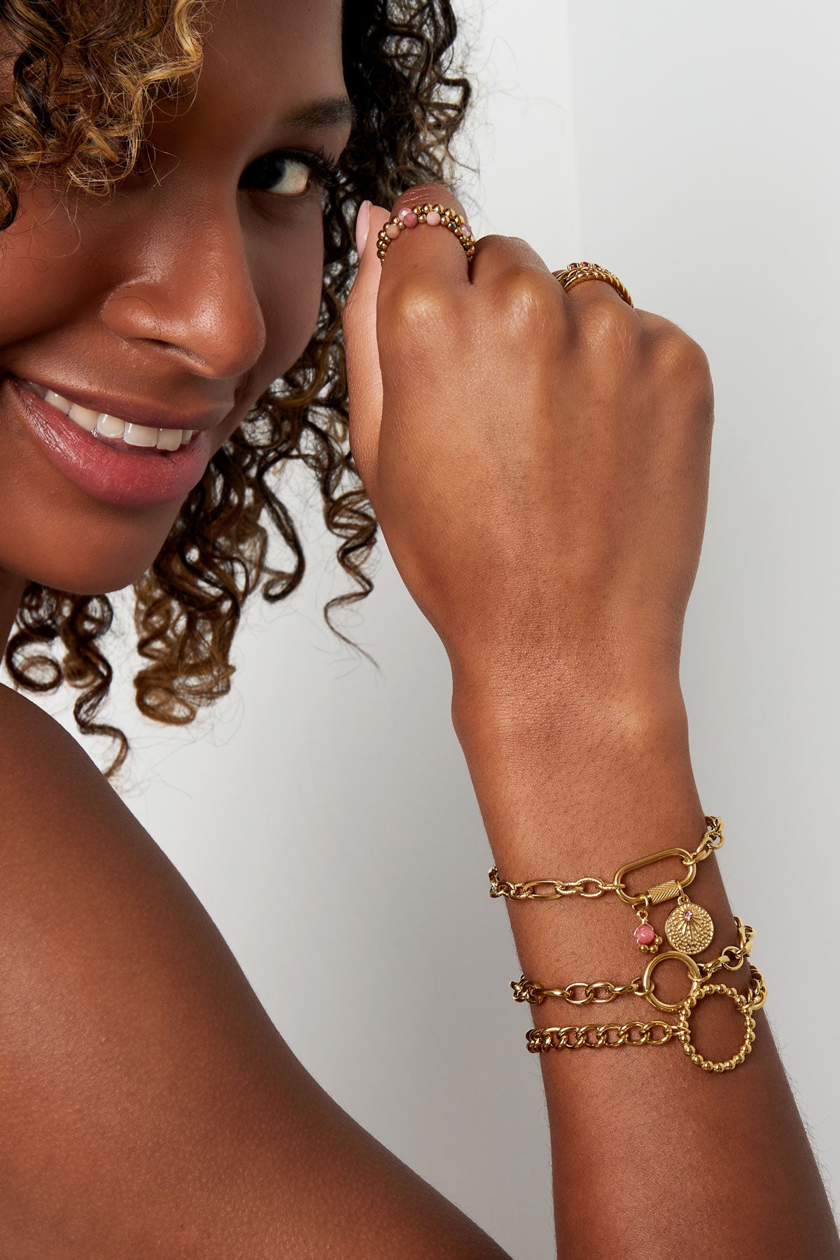 Armband - Goud - Pearly Coin