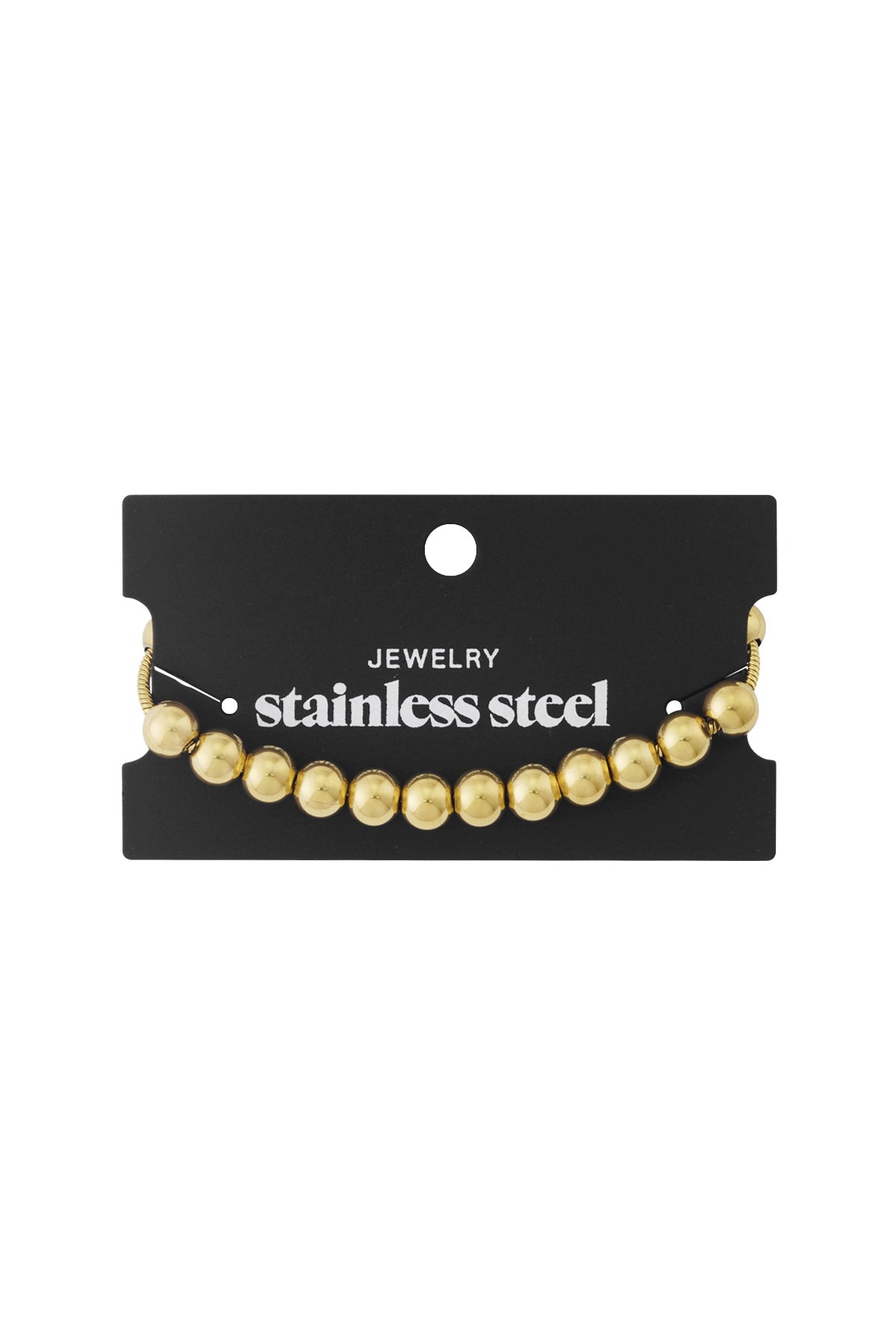 Armband - Goud - Golden Beads 8mm