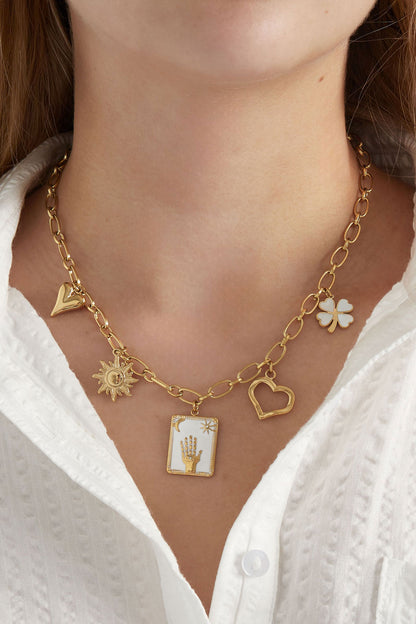 Statement ketting - Goud - Raising Hand