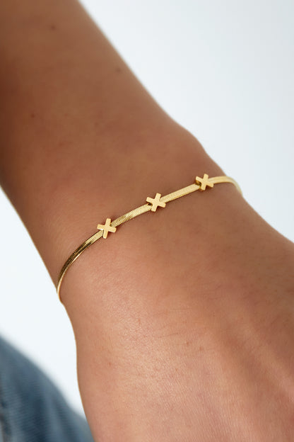 Armband - Goud - Triple X