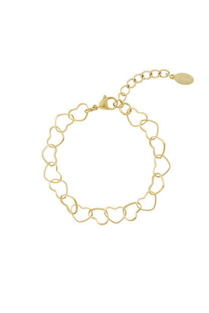 Armband - Goud - Infinity Hearts