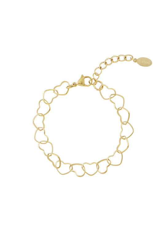 Armband - Goud - Infinity Hearts