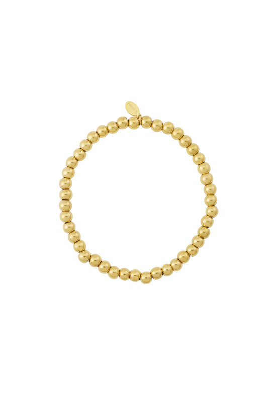 Armband - Goud - Golden Beads 5mm