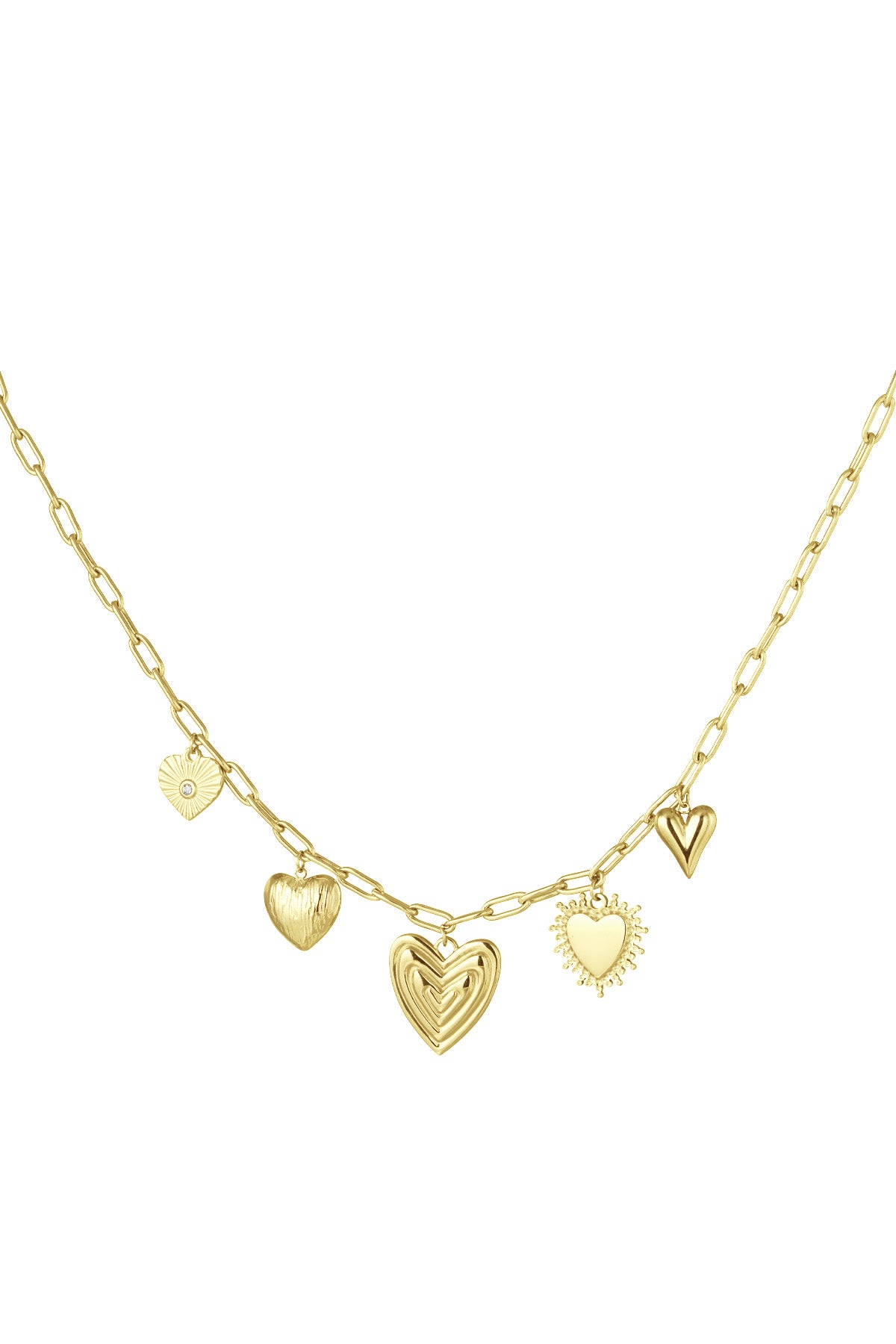 Ketting - Goud - Hearts For The Win
