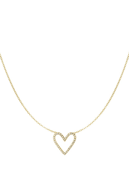 Ketting - Goud - Glitter Love