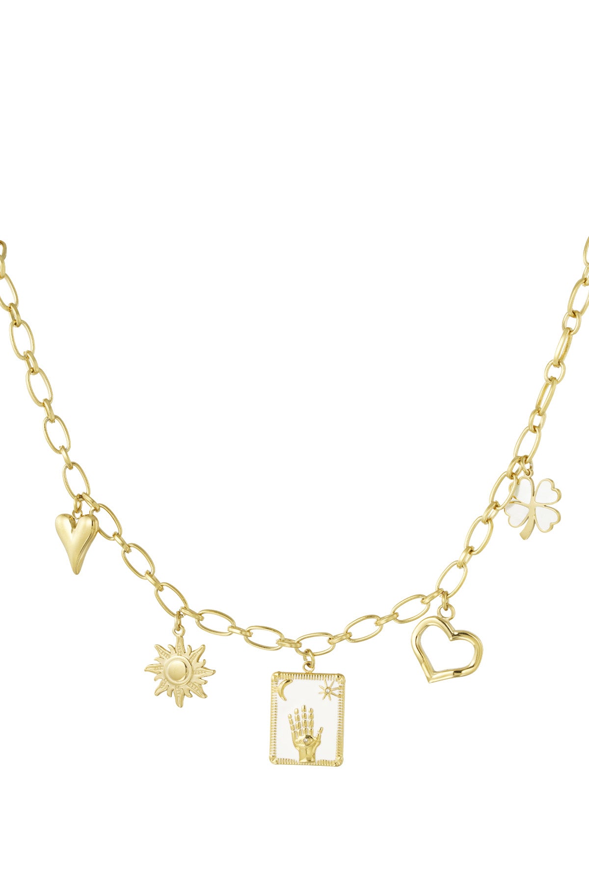 Statement ketting - Goud - Raising Hand