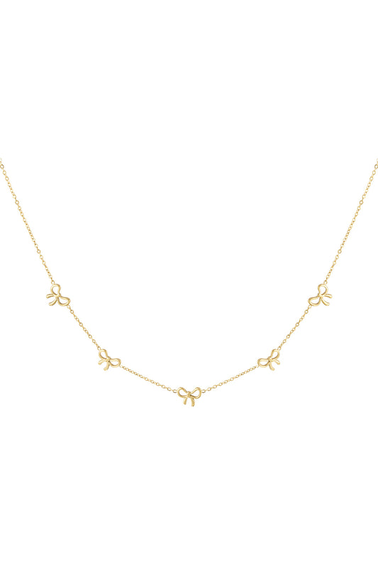 Ketting - Goud - Charming Bows