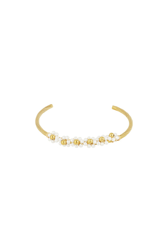 Armband - Goud - Floral Bangle