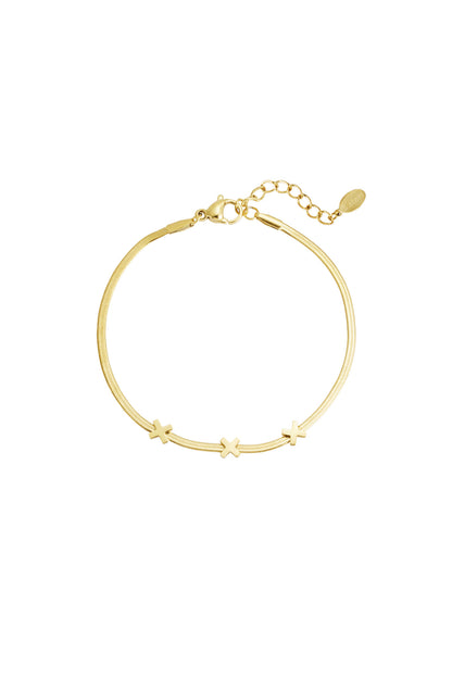 Armband - Goud - Triple X