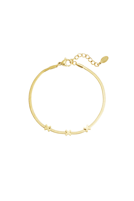 Armband - Goud - Triple X