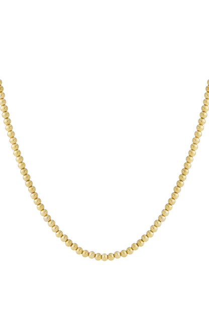 Ketting - Goud - Golden Beads 6mm