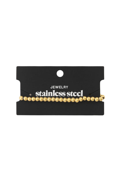 Armband - Goud - Golden Beads 5mm
