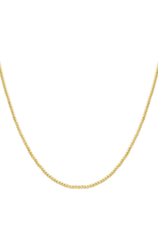 Ketting - Goud - Golden Beads 4mm