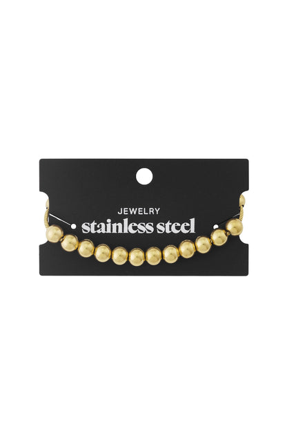 Armband - Goud - Golden Beads 8mm